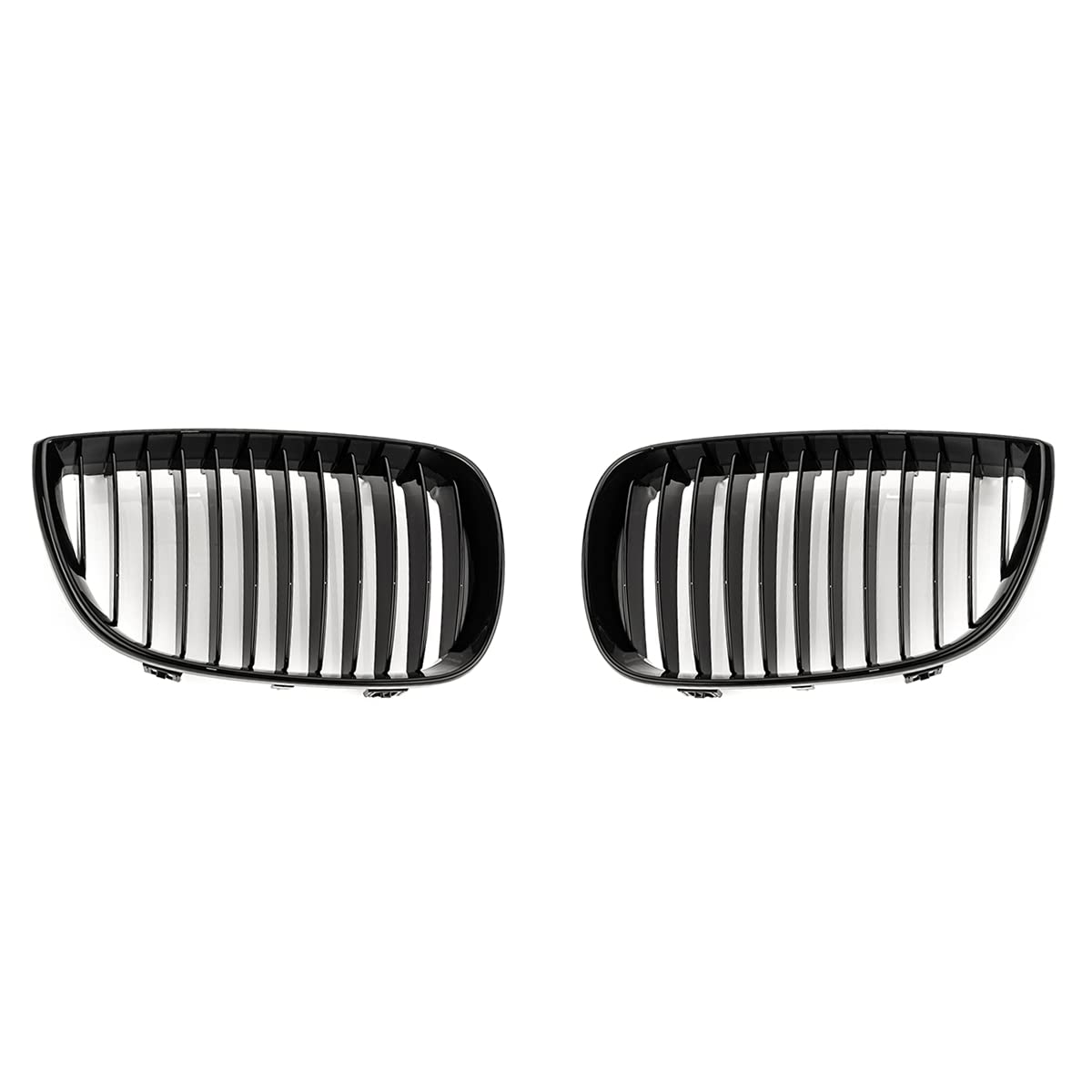 Frontziergitter Nieren Einsteg Schwarz glänzend kompatibel mit BMW 1er E81 E82 E87 2007-2012 Frontziergitter Nieren Einsteg Schwarz glänzend kompatibel mit BMW 1er E81 E82 E87 2007-2012 von LST
