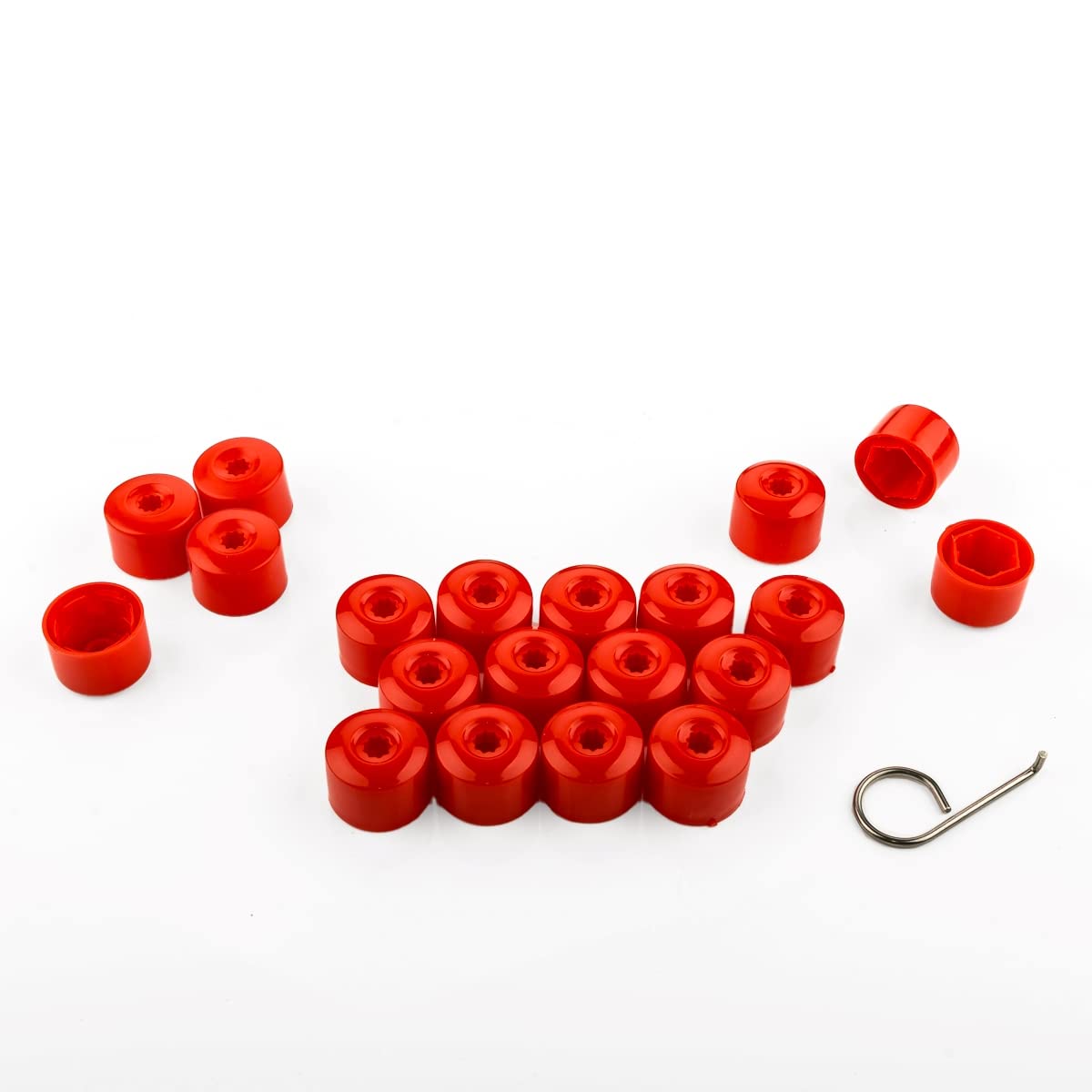 LST 20x Felgen Rachrauben Sechskant Abdeckkappen diebstahlschutz 17mm rot LST 20x Felgen Rachrauben Sechskant Abdeckkappen diebstahlschutz 17mm rot von LST
