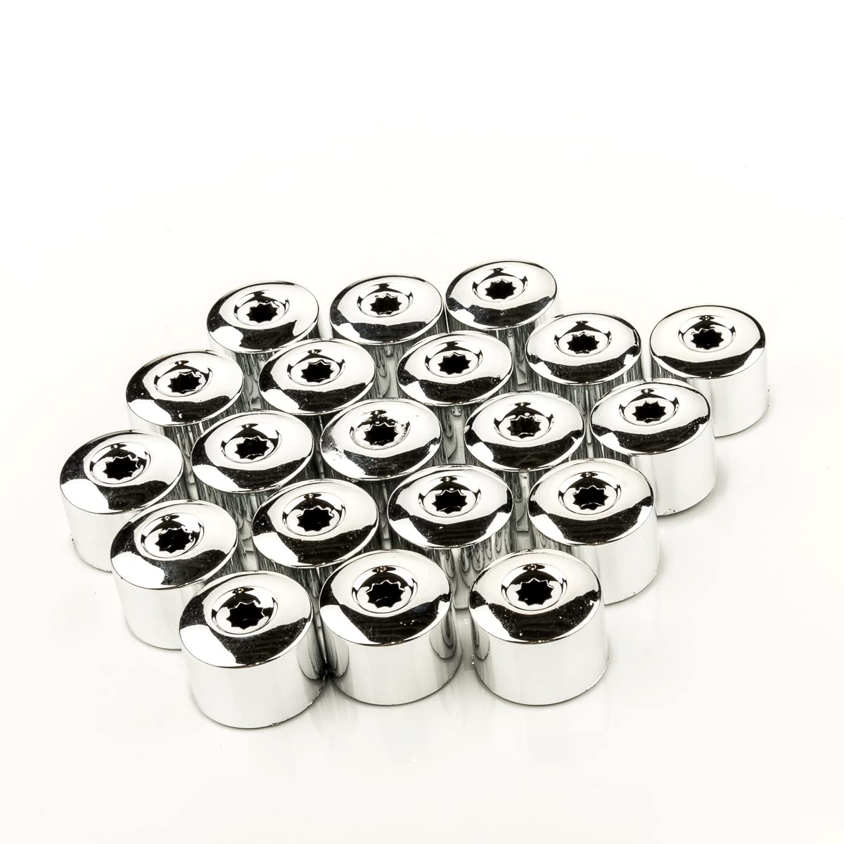 LST 20x Rachrauben 17 mm chromfarben Kappen Set Abdeckkappen Sechskant LST 20x Rachrauben 17 mm chromfarben Kappen Set Abdeckkappen Sechskant von LST