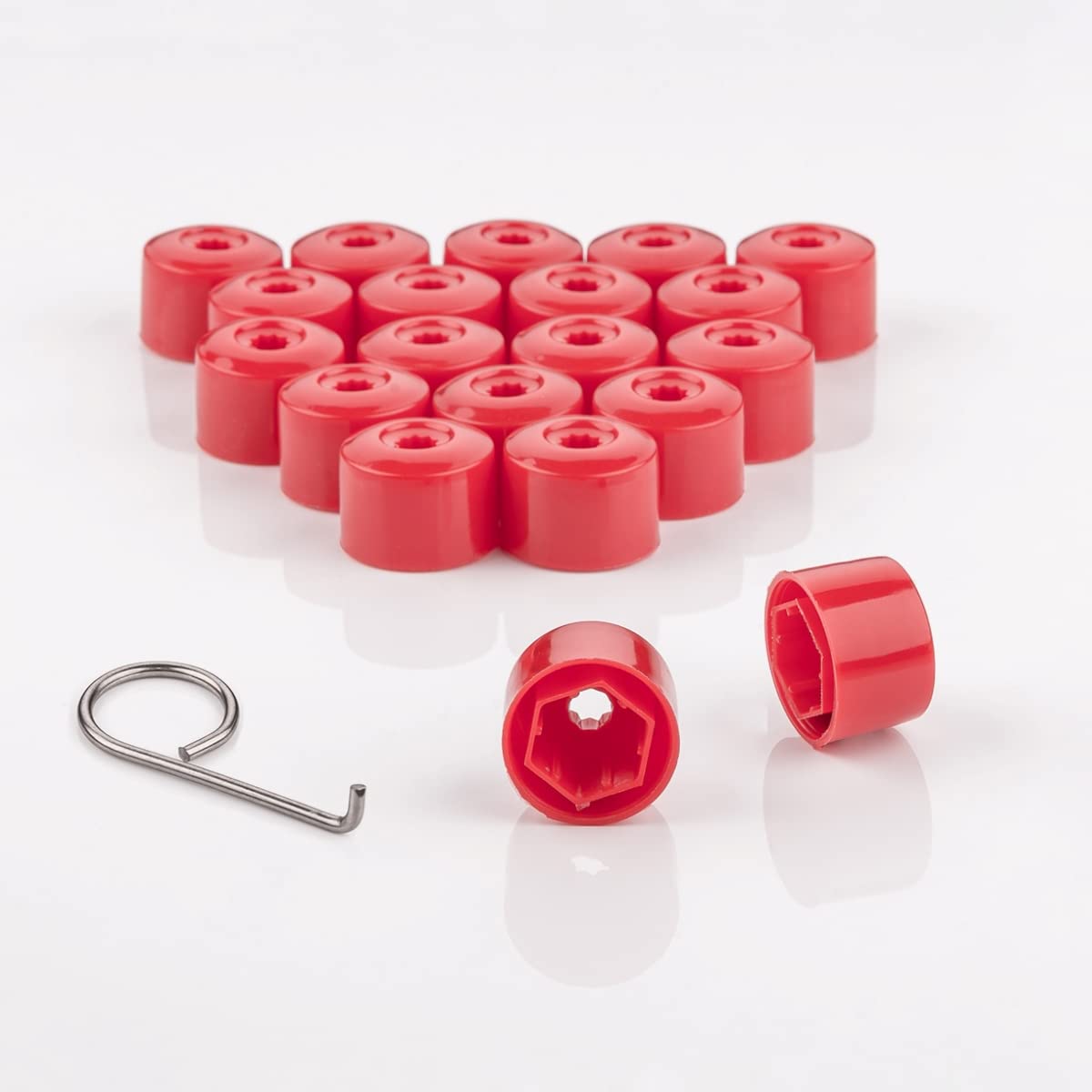 LST 20x Sechskant Rachraubenkappen Abdeckkappen Set 17 mm rot LST 20x Sechskant Rachraubenkappen Abdeckkappen Set 17 mm rot von LST