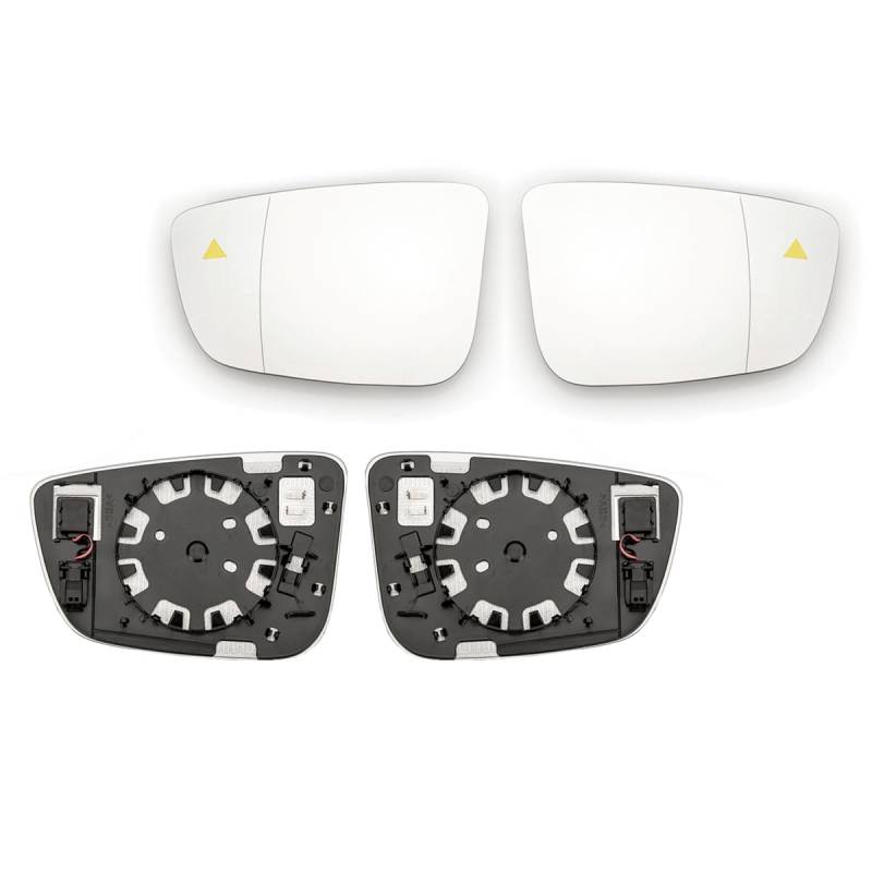 LST 2x Außenspiegel Glas Seitenspiegel Toter Winkel Assistent asphärisch links rechts heizbar kompatibel mit BMW 2er G42 3er G20 G21 4er G22 G23 i4 G26 5er G30 G31 6er G32 7er G11 G12 8er G14 G15 G16 von LST