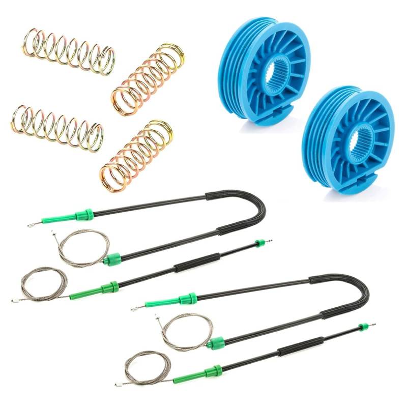 LST 2x Fensterheber Reparatursatz Seilzug Rolle Set hinten kompatibel mit Ford Focus II Cabrio Coupe 2006-2010 von LST
