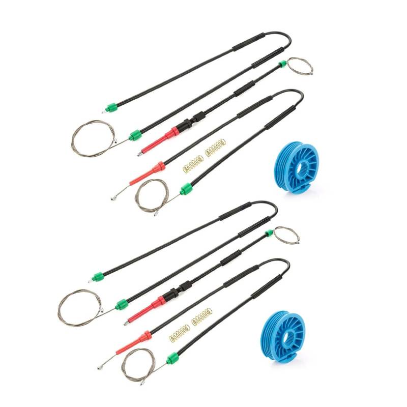 LST 2x Fensterheber Reparatursatz Seilzug Rolle Set vorne links rechts kompatibel mit Ford Focus II Cabrio Coupe 2006-2010 von LST