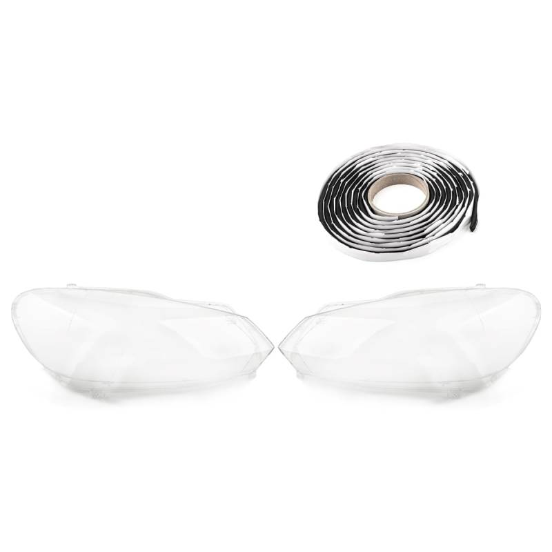 LST 2x Scheinwerferglas Streuscheibe Halogen Xenon links rechts Set kompatibel mit VW Golf VI 6 Variant Cabrio Limousine 5K1 AJ5 517 2008-2013 von LST