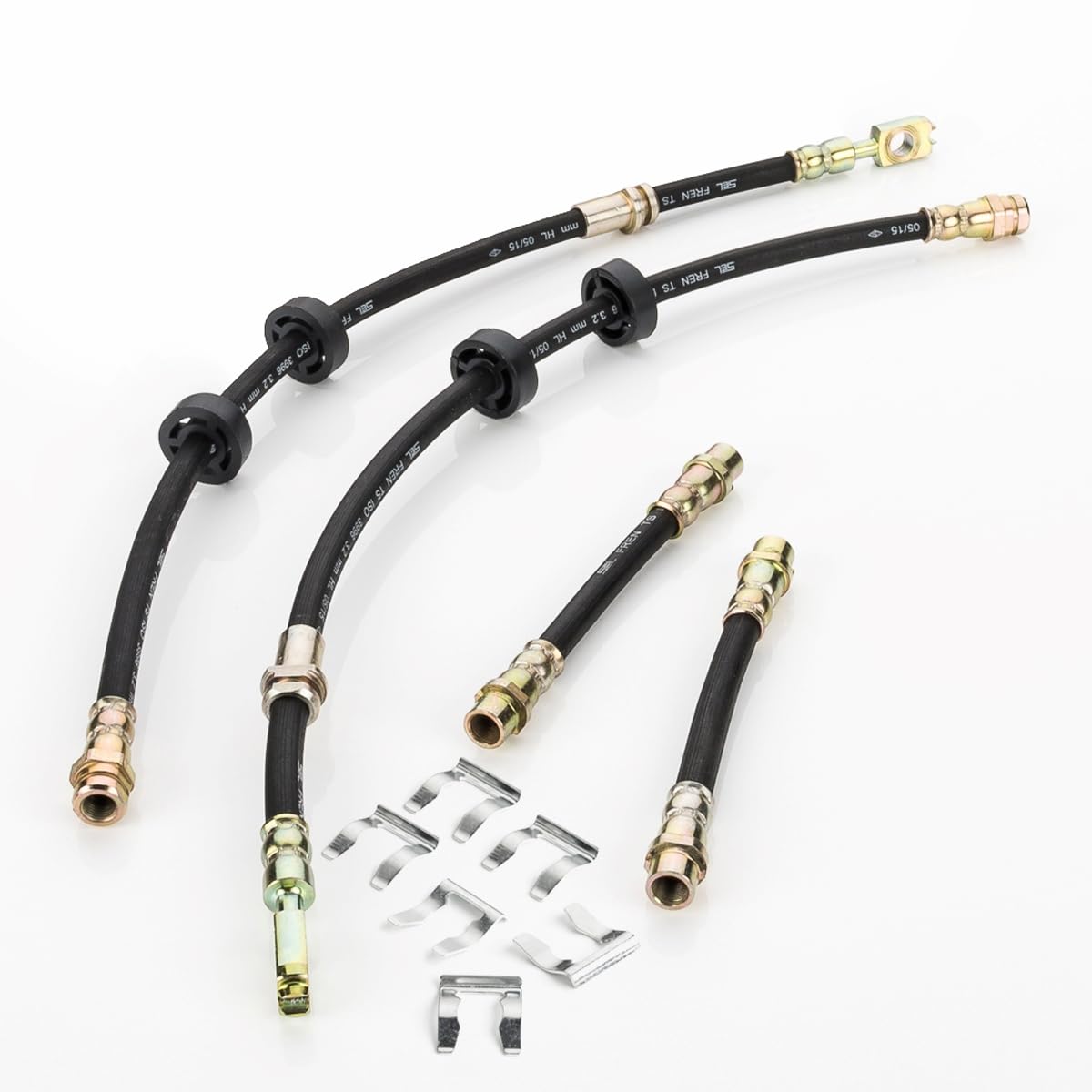 LST 4x Bremsschlauch Set vorne hinten + Halteklammer Polo 9N 6L I LST 4x Bremsschlauch Set vorne hinten + Halteklammer Polo 9N 6L I von LST