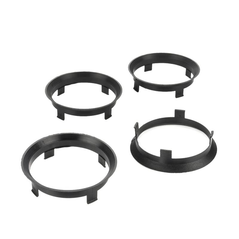 LST 4x Zentrier Distanzringe Alufelgen Ø 59,1 mm - Ø 60,1 mm Schwarz von LST