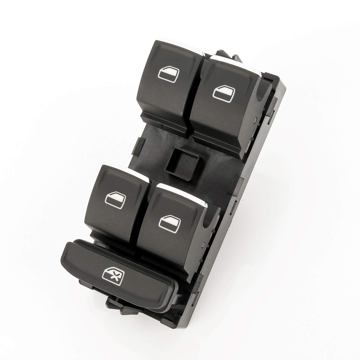 LST Fensterheber Schalter links schwarz Chromfarben kompatibel mit Audi A1 Cupra Ateca Seat Leon 5F VW Polo AW1 T-Cross LST Fensterheber Schalter links schwarz Chromfarben kompatibel mit Audi A1 Cupra Ateca Seat Leon 5F VW Polo AW1 T-Cross von LST