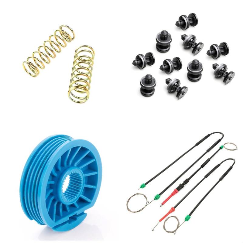 LST Fensterheber Reparatursatz Seilzug Rolle Clips vorne links oder rechts kompatibel mit Ford Focus II Cabrio Coupe 2006-2010 von LST