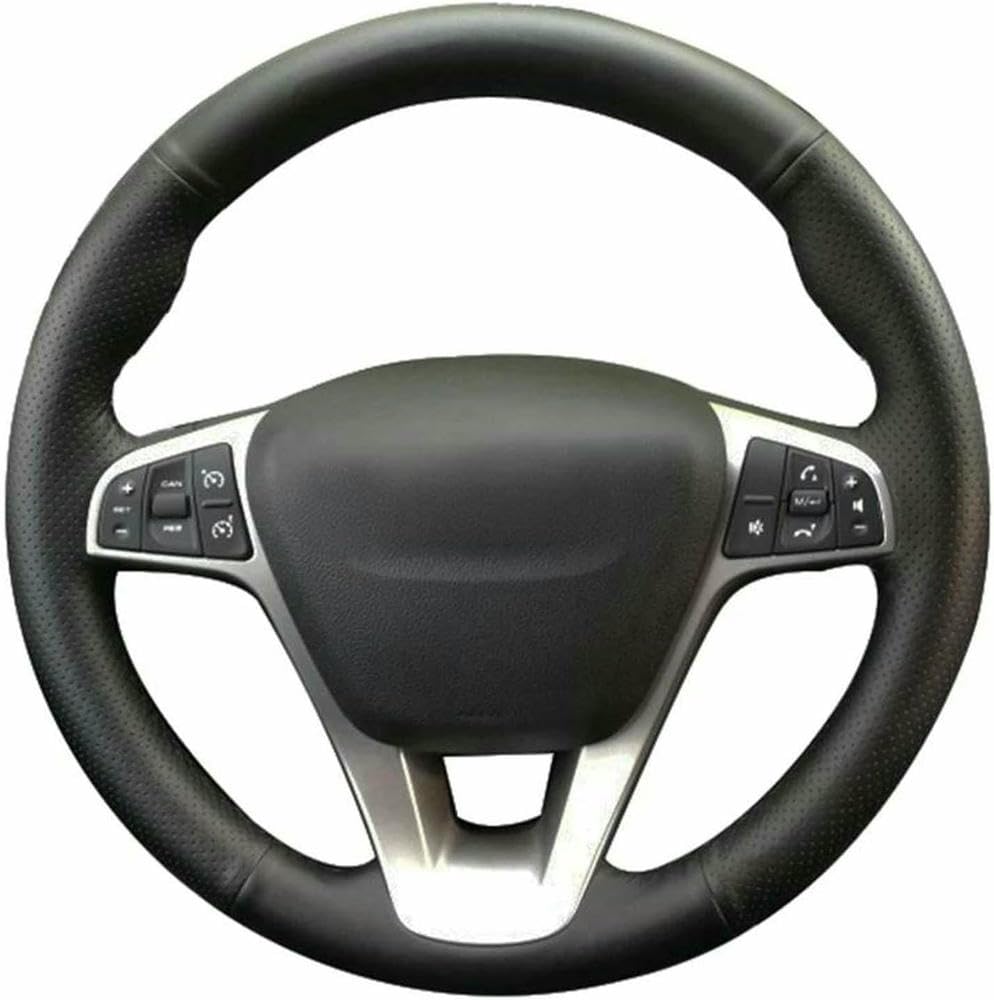 LSYSND Handgenähte Schwarze Lenkradabdeckung aus Kunstleder, passend für Lada Vesta 2015 2016 2017 2018 2019 Xray 2015-2019 LSYSND Handgenähte Schwarze Lenkradabdeckung aus Kunstleder, passend für Lada Vesta 2015 2016 2017 2018 2019 Xray 2015-2019 von LSYSND