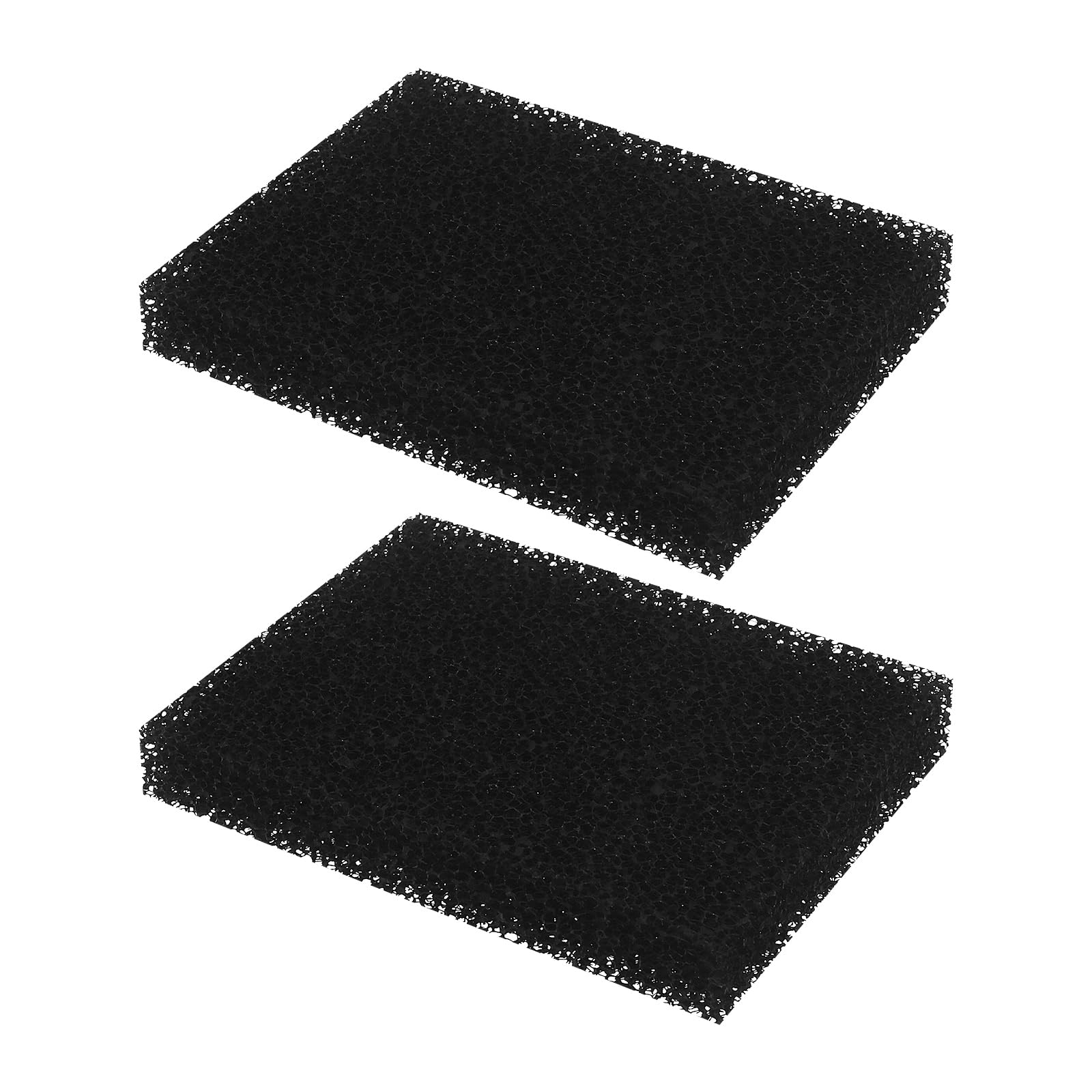 LT Easiyl 2 Stück Schwammfilter Kompatibel mit SOG-Kohlefilter-Abgassystem 128 × 99 × 22 Mm für Den Austausch Aller Autotür-Varianten Schwarz von LT Easiyl
