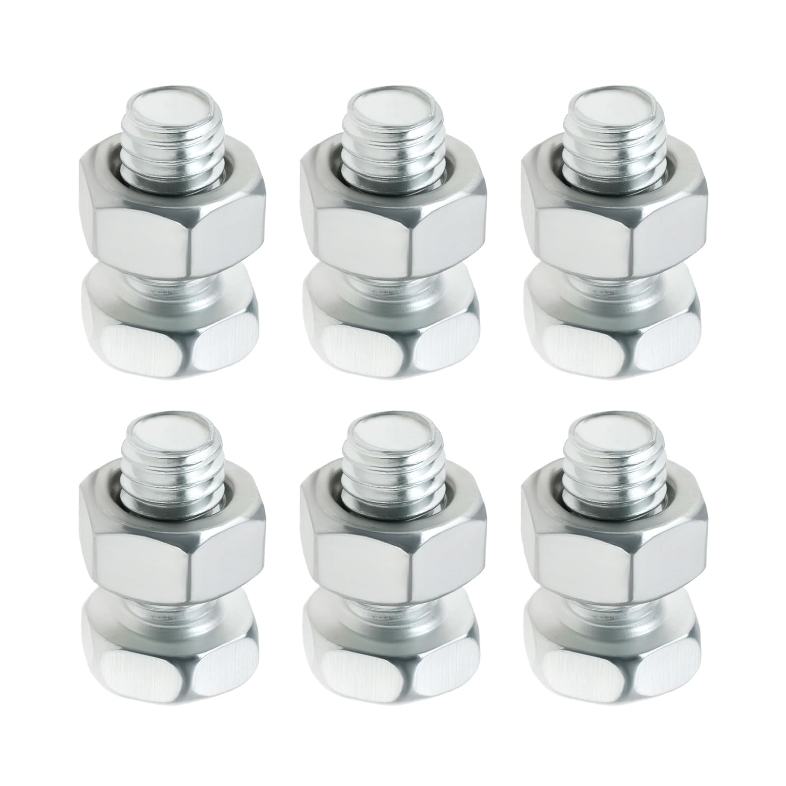 LT Easiyl 6-teiliges M6 X 12 Mm-Schrauben- Und Mutternset für Motorradbatterieklemmen Verzinkter Stahl Kreuz-Sechskantschrauben mit Sechskantmuttern für Fahrräder Und Roller LT Easiyl 6-teiliges M6 X 12 Mm-Schrauben- Und Mutternset für Motorradbatterieklemmen Verzinkter Stahl Kreuz-Sechskantschrauben mit Sechskantmuttern für Fahrräder Und Roller von LT Easiyl