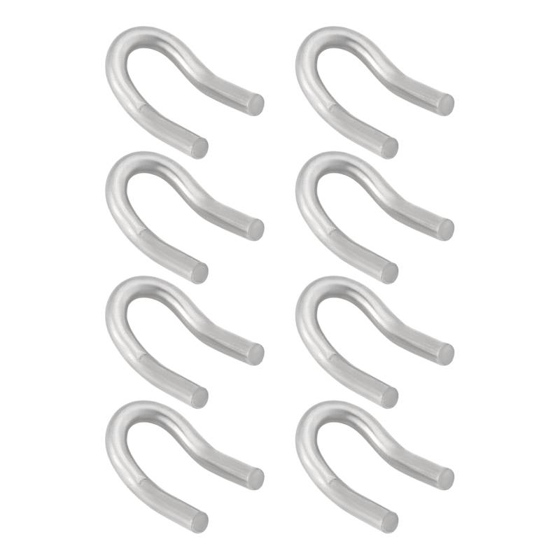 LT Easiyl 8 Stück Federhakenlaschen aus 304 Edelstahl Kompatibel mit Motorradauspuffschalldämpfern U-Haken Ersatzschweißhaken Schlaufenlaschen (2,2 X 1,3 cm) von LT Easiyl