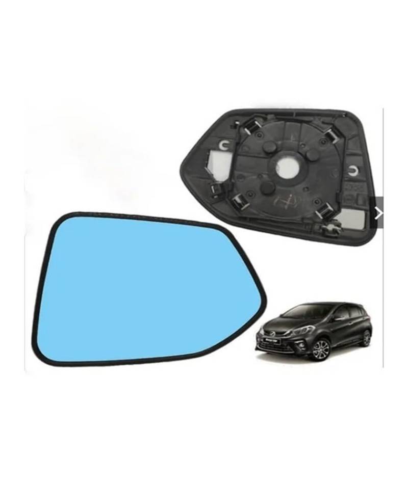 Ersatz Spiegelglas Heizbar Rückspiegel Glas Objektiv Für Perodua Für MYVI 2018-2022 Weitwinkel Ansicht Anti Glare Auto Tür Spiegel Flügel Spiegelglas Ersatz von LTCZGRCI