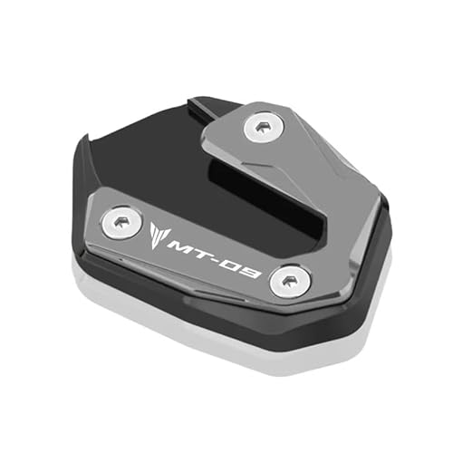 LTCZGRCI Motorrad Ständer Pad Für MT-09 MT 09 2020 2021 2023 Motorrad CNC Ständer Verlängerung Platte Fuß Seite Stehen Enlarger Pad Zubehör von LTCZGRCI