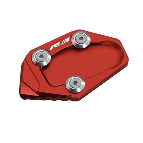 LTCZGRCI Motorrad Ständer Pad Für YZF-R3 YZFR3 2015-2021 2022 2023 Motorrad CNC Ständer Seitenständer Verlängerung Pad Enlarger Stützplatte von LTCZGRCI
