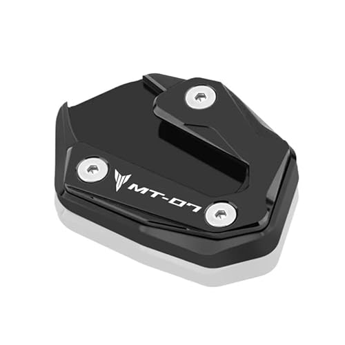 LTCZGRCI Motorrad Ständer Pad Motorrad CNC Ständer Verlängerung Pad Für MT-07 MT07 2014-2023 Geändert Fuß Seite Stehen Enlarger Unterstützung Platte von LTCZGRCI