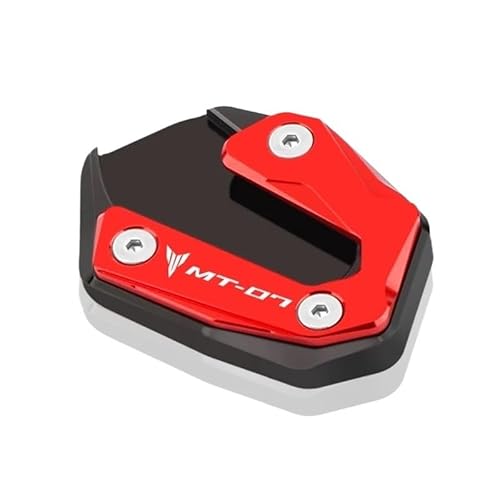LTCZGRCI Motorrad Ständer Pad Motorrad CNC Ständer Verlängerung Pad Für MT-07 MT07 2014-2023 Geändert Fuß Seite Stehen Enlarger Unterstützung Platte von LTCZGRCI