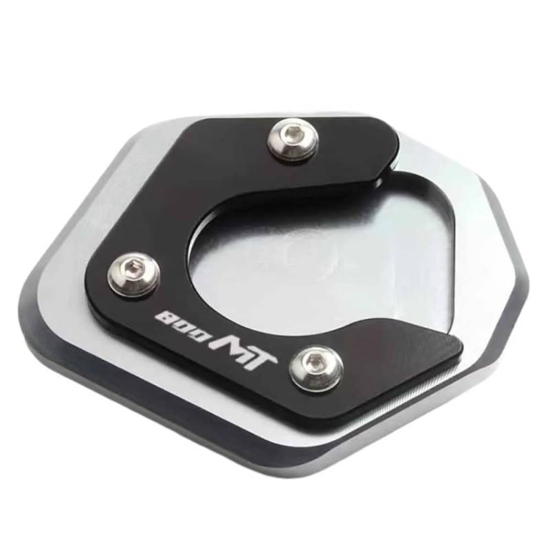 LTCZGRCI Motorrad Ständer Pad Motorrad Zubehör CNC Seite Stehen Pad Platte Ständer Enlarger Unterstützung Verlängerung Für 800MT 800 MT MT800 von LTCZGRCI