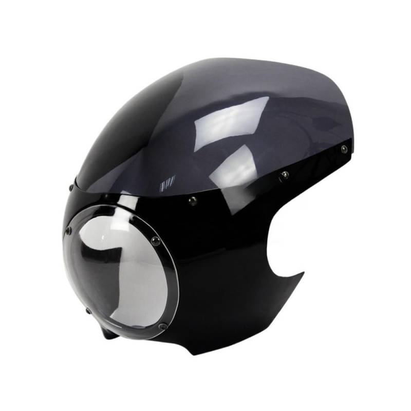 Rücksitzverkleidung Schwarz Weiß 5 3/4 Zoll Scheinwerfer Verkleidung Gugel Motorrad Front Licht Abdeckung Für Bobber Für Sportster Drag von LTCZGRCI