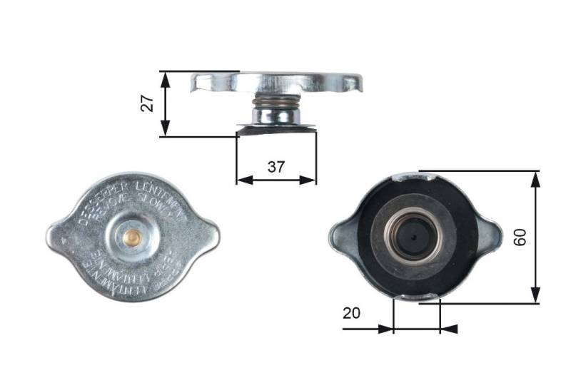LTD Verschlußdeckel, Kühler MERCEDES-BENZ LTD-1245000406 1245000406,1245010515,2025000406 A1235010115,1235010115,A1245010515,A1295000006,1295000006 von LTD