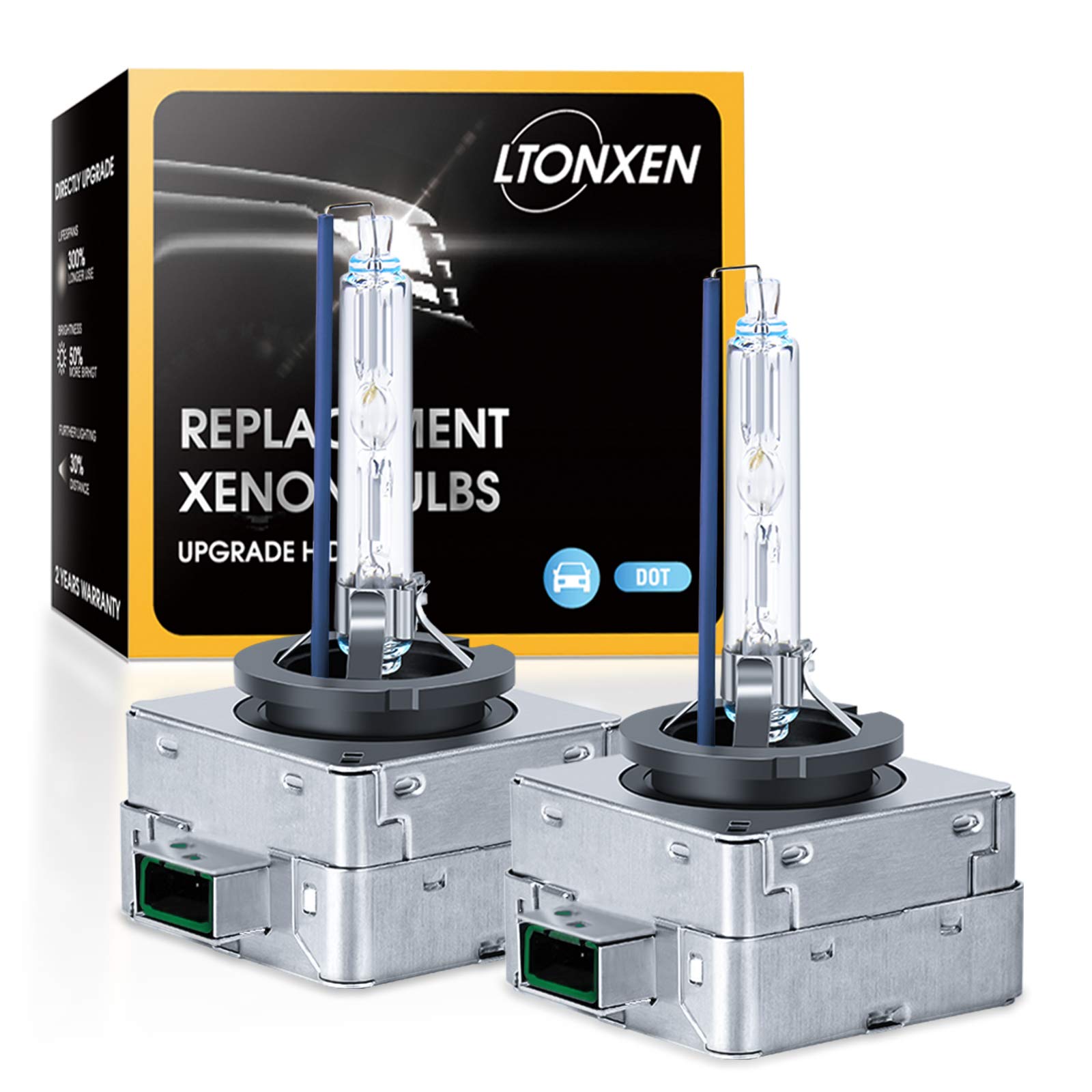 D3S Xenon 8000K Brenner, 12V 35W Kalt blau Auto Scheinwerferlampe HID Entladungs Lampe Ersatz Kit (2 Stück) von LTONXEN