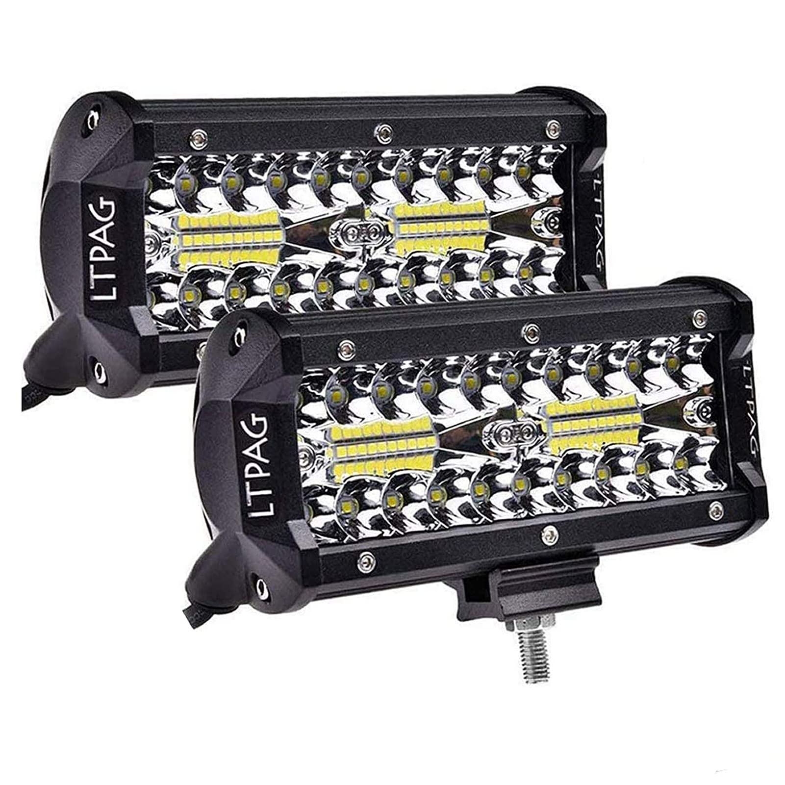 LTPAG 2 x 240W Scheinwerfer LED Arbeitsscheinwerfer, 7" 24000LM Zusatzscheinwerfer Auto 12V 24V Rückfahrscheinwerfer LED IP68 Nebelscheinwerfer Universal für LKW, Anhänger, Traktor, SUV, ATV, Offroad LTPAG 2 x 240W Scheinwerfer LED Arbeitsscheinwerfer, 7" 24000LM Zusatzscheinwerfer Auto 12V 24V Rückfahrscheinwerfer LED IP68 Nebelscheinwerfer Universal für LKW, Anhänger, Traktor, SUV, ATV, Offroad von LTPAG