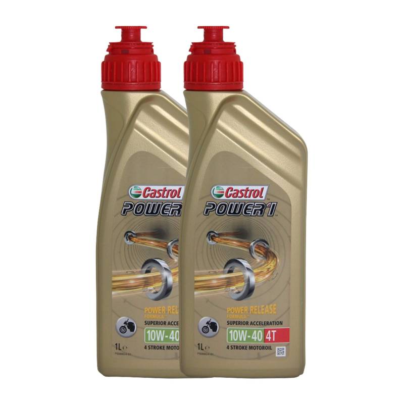 LUBRIALPHA Castrol Power 1 4T 10W40 2 Litri von LUBRIALPHA