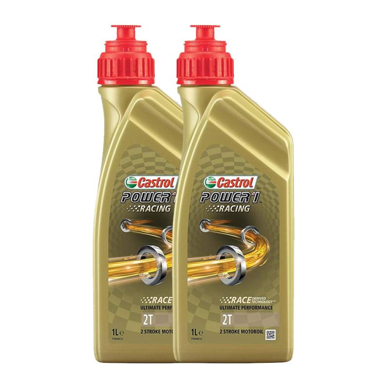 LUBRIALPHA Motoröl für Castrol Power 1 Racing 2T Packung mit 2 Liter von LUBRIALPHA