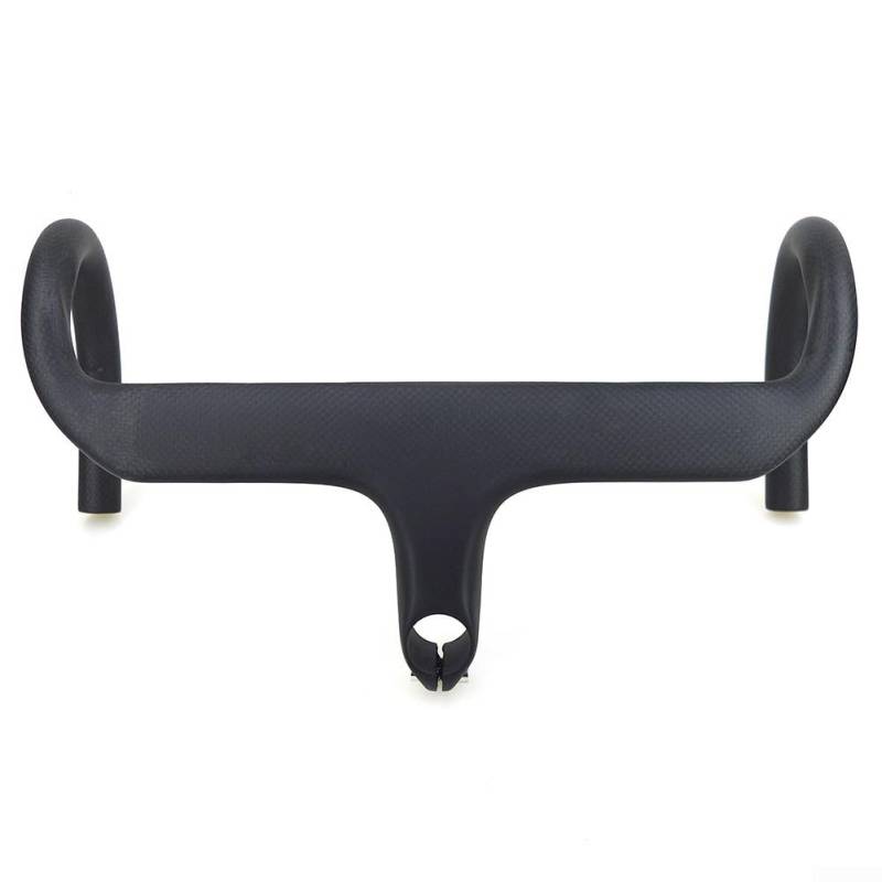 Carbon-Fahrradlenker mit integrierter Kabelführung, optimiertes Design für 28 6 mm Vordergabeln (400 x 80 mm, matte Farbe) von LUCKCDUO