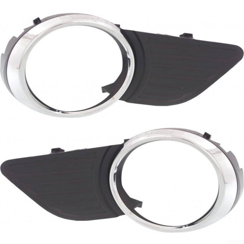 LUCKCDUO Upgrade Your For Sienna XLE with Front Bumper Fog Light Cover Chrome Trim von LUCKCDUO