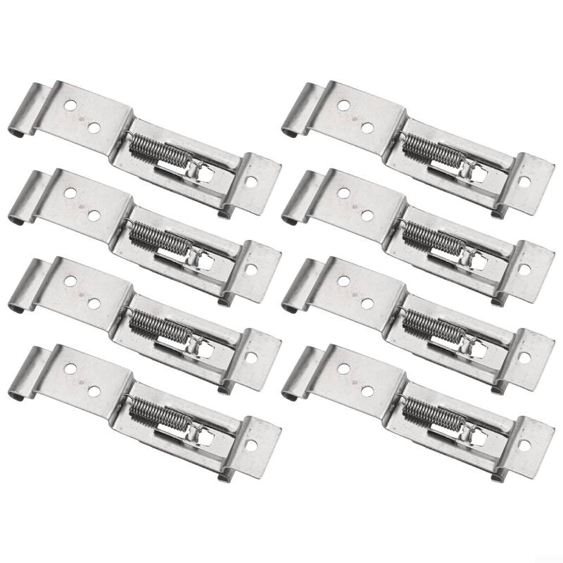 Set mit 8 Auto-Kennzeichen-Klemmen aus hochfestem Edelstahl von LUCKCDUO