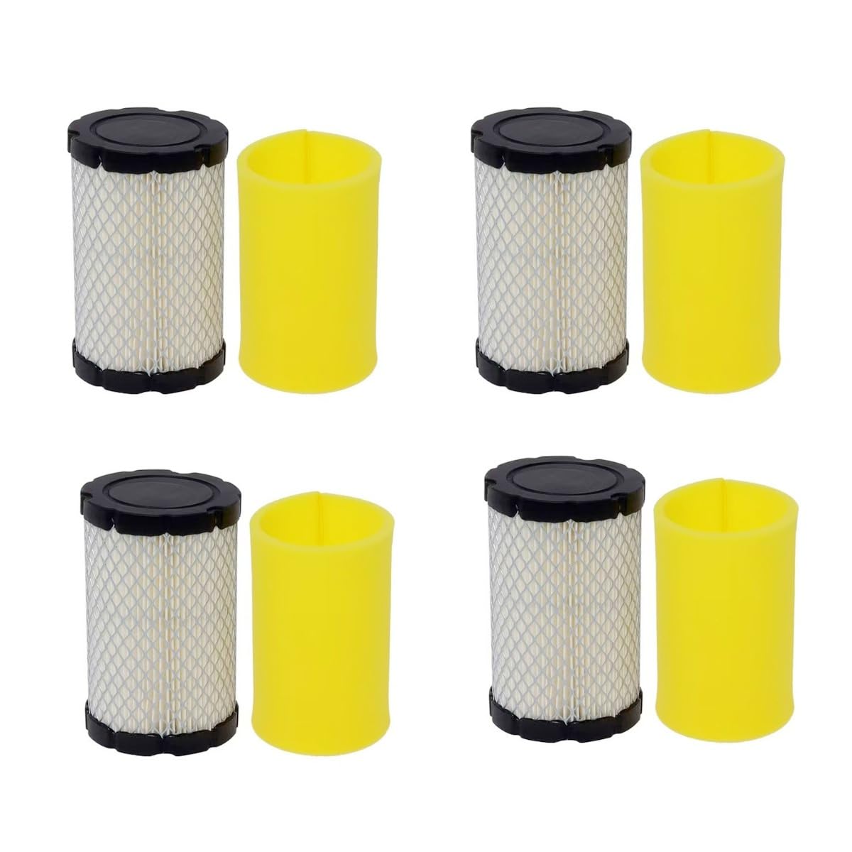 LUCKGRASP Luftfilter für Rasenmäher Traktoren für B&S 793569 793685 für John Dee_re GY21055 Craftsman YT3000 LT2000 (4 Stück) von LUCKGRASP