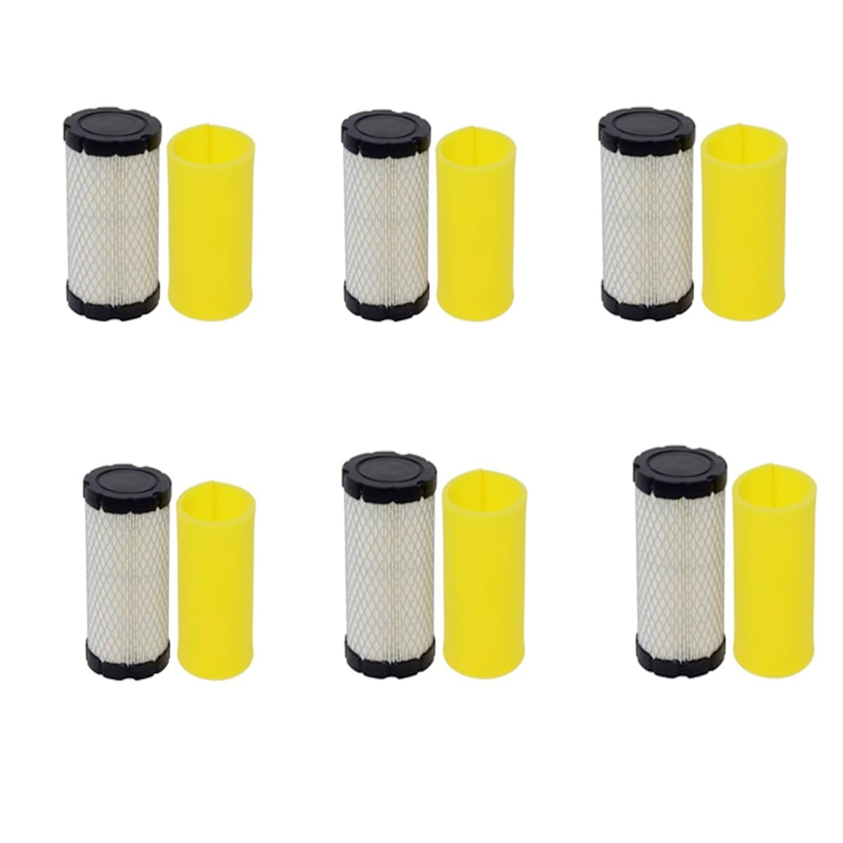 LUCKGRASP Luftfilter für Rasenmäher Traktoren für B&S 793569 793685 für John Dee_re GY21055 Craftsman YT3000 LT2000 (6 Stück) von LUCKGRASP