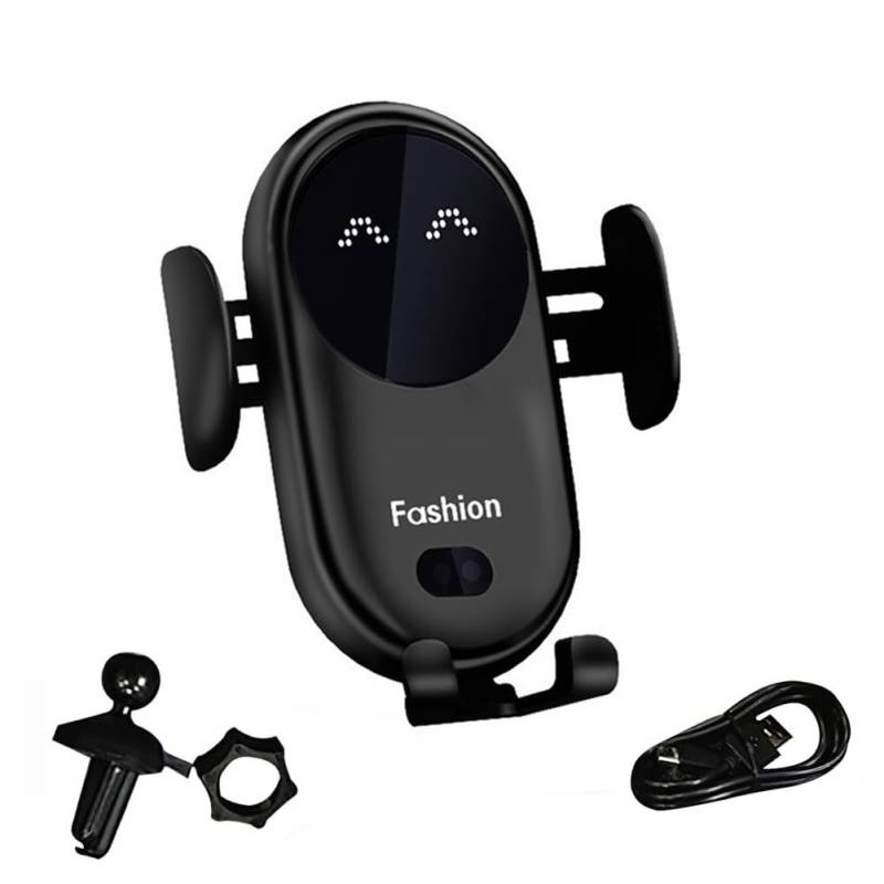 LUCKKY 2024 Gumaxx Phone Holder, Gumaxx Telefonhalter, 15W schnelles kabelloses Ladegerät Kfz Handyhalterung, Automatischer Induktion, Auto Lüftung Halterung (Schwarz) von LUCKKY