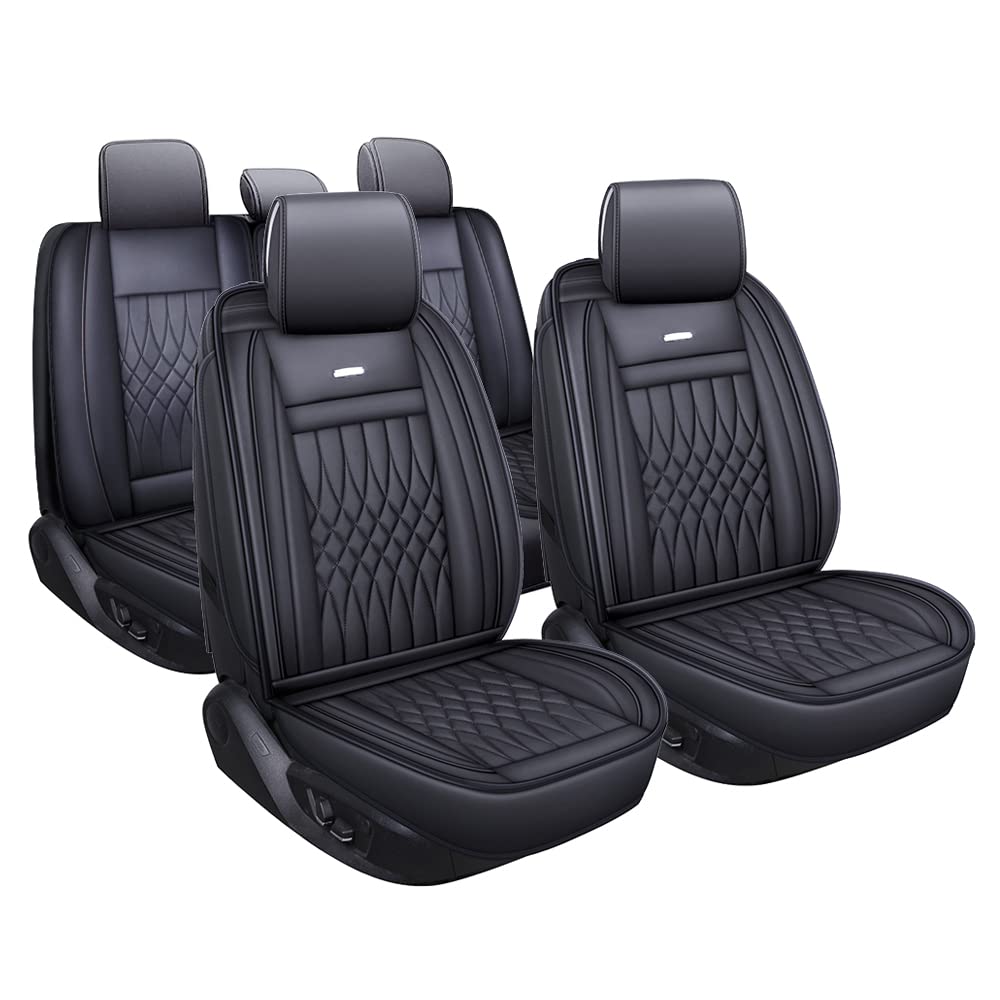 LUCKYMAN CLUB Autositzbezüge mit wasserdichtem Leder, passend für die meisten Limousinen SUV wie Hyundai Elentra Sonata Tucson Chevy Equinox Ford Nissan Kia VW Honda CRV Mazda6 Toyota LUCKYMAN CLUB Autositzbezüge mit wasserdichtem Leder, passend für die meisten Limousinen SUV wie Hyundai Elentra Sonata Tucson Chevy Equinox Ford Nissan Kia VW Honda CRV Mazda6 Toyota von LUCKYMAN CLUB