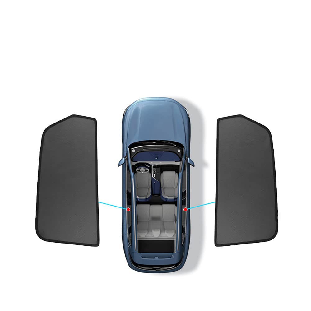 Auto Seitenfenster magnetisch Sonnenschutz,Für BMW I3 2013-2020 Auto Wärmeisolierung atmungsaktiv Blockierung von UV-Strahlen Innenausstattung,Rear-Window von LUDVIK