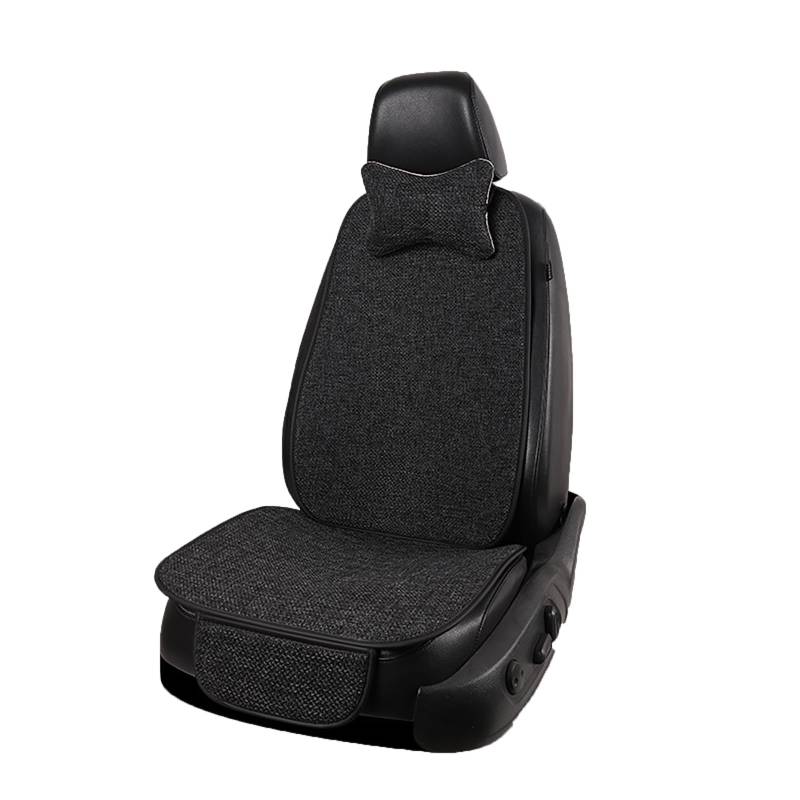 LUGIWN Autositzbezug Für Alfa Romeo 159 2005-2012, Sitzkissen Auto Vordersitze, Allwetter Atmungsaktiv Rutschfester Sitzbezüge Vorne und Hinten Sitzschoner,Black- Front seat 3pcs von LUGIWN