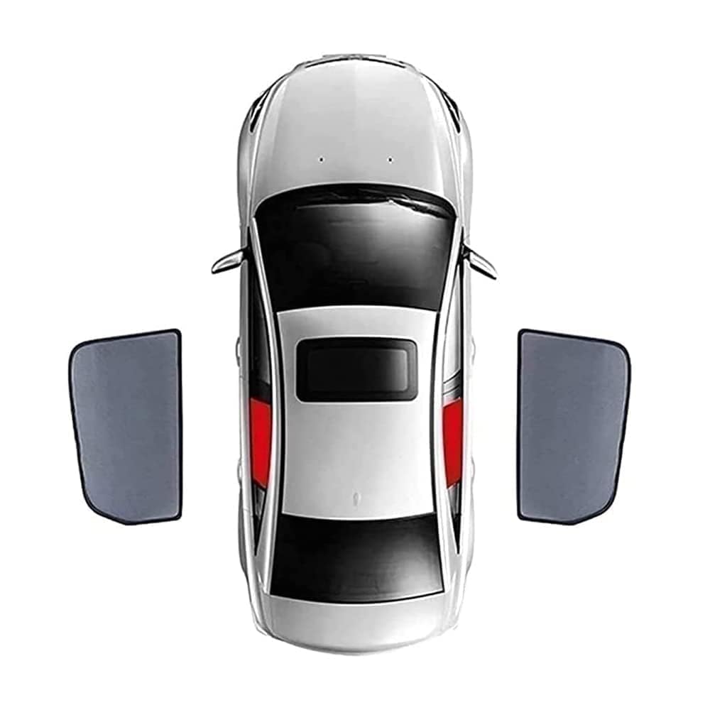 Auto-Seitenfenster-Sonnenschutz für Mercedes-Benz E-Class W212 2010-2016,Magnetische Auto Sonnenschutz Visier Vorne Heckscheibe Mesh Rahmen Vorhang,B-2pcs Rear Window von LUISAS