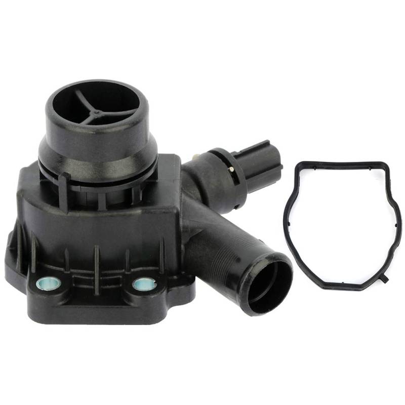 LUJUNTEC Kühlmittelthermostat passend für Volvo V70 2008–2010, Volvo XC60 2010–2014, Volvo XC70 2008–2015, Volvo XC90 2007–2014 Motorwassereinlass (ersetzt LR006071) von LUJUNTEC