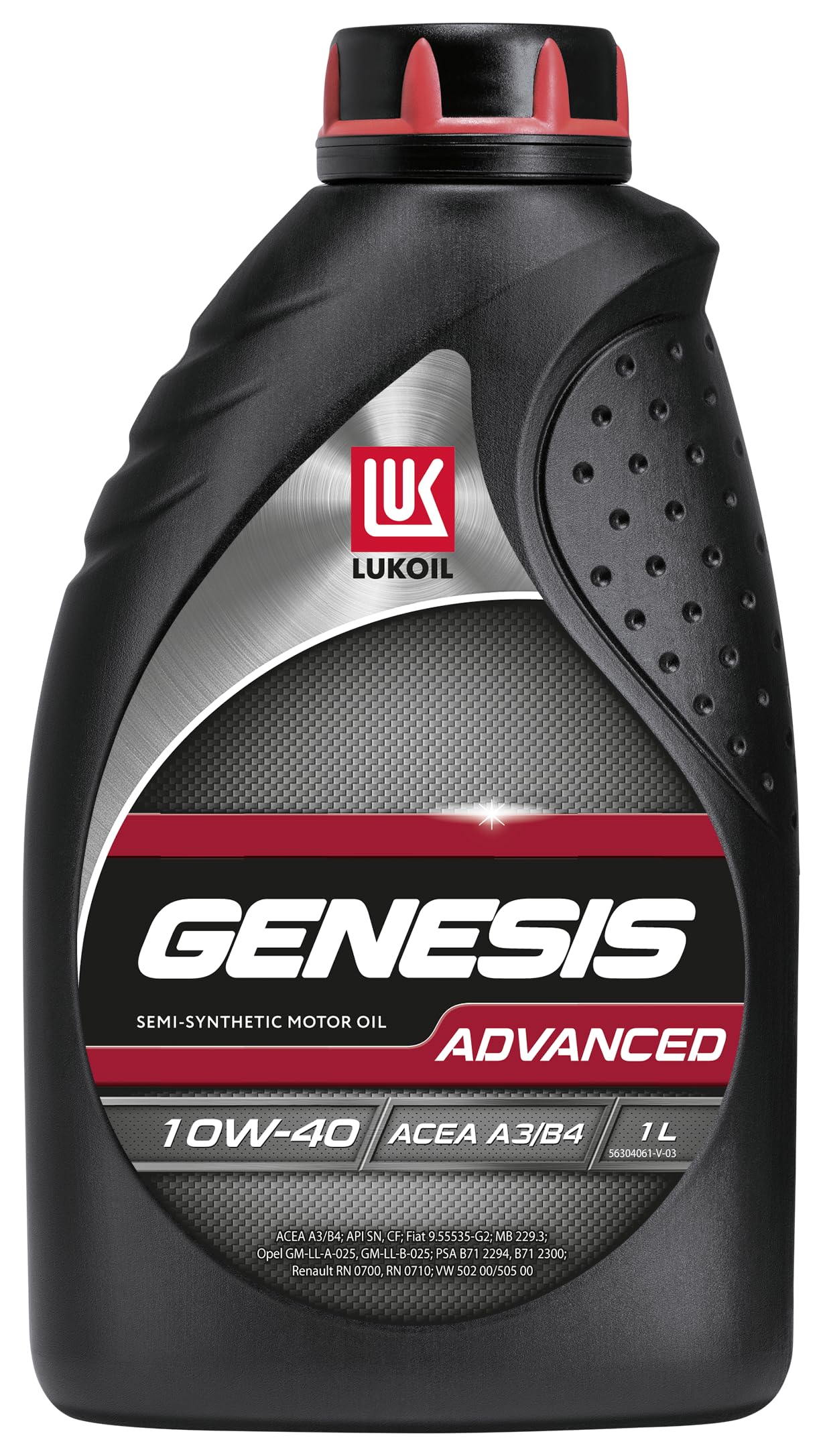 LUKOIL GENESIS ADVANCED 10W-40 | 1L - Teilsynthetisches Leichtlauf-Motoröl für PKW-Benzin- und Dieselmotoren LUKOIL GENESIS ADVANCED 10W-40 | 1L - Teilsynthetisches Leichtlauf-Motoröl für PKW-Benzin- und Dieselmotoren von LUKOIL
