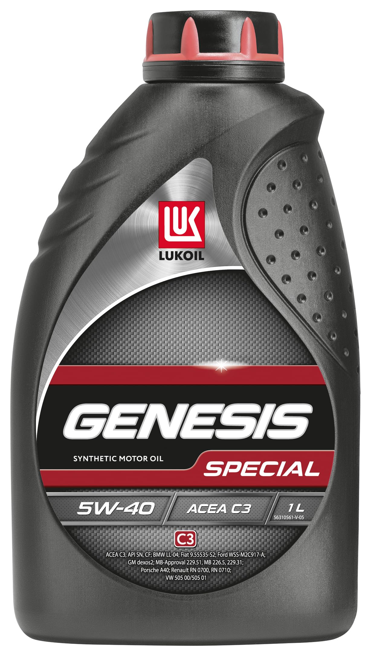 LUKOIL GENESIS SPECIAL C3 5W-40 | 1L - Synthetisches, aschearmes Leichtlauf-Motorenöl für moderne Benzin- und Dieselmotoren mit Partikelfilter LUKOIL GENESIS SPECIAL C3 5W-40 | 1L - Synthetisches, aschearmes Leichtlauf-Motorenöl für moderne Benzin- und Dieselmotoren mit Partikelfilter von LUKOIL