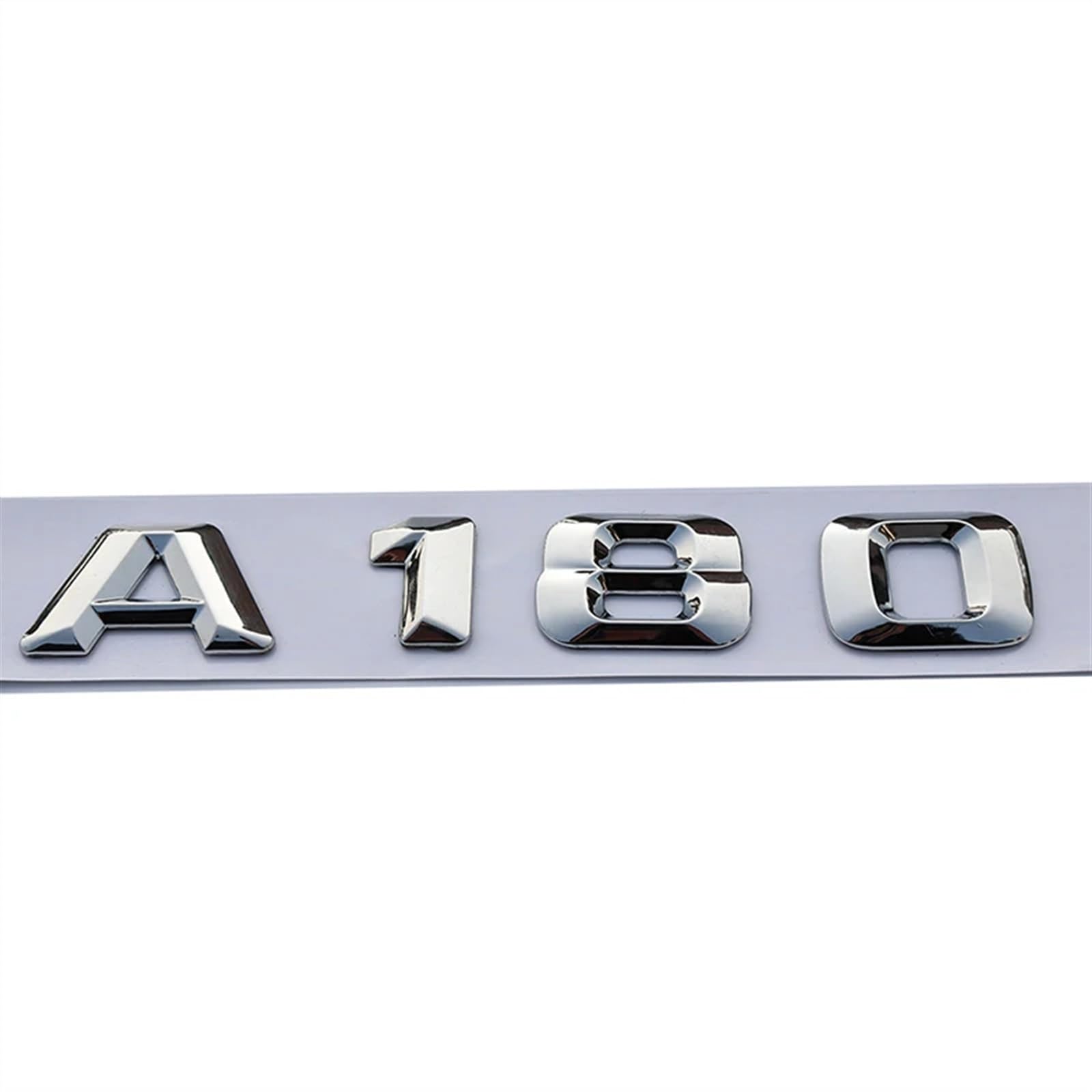 LUNCHS ABS 3D Chrom Auto Buchstaben Hinten Stamm Emblem Abzeichen Logo Aufkleber Kompatibel for Mercedes Benz A180 A200 A260 W176 W177 Buchstaben Zubehör (Color : A 180, Size : 2013-2016) von LUNCHS