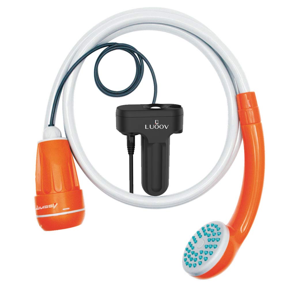 SUAOKI Outdoor Camping Dusche mit Tauchpumpe portabel 1,8 m Schlauch, USB-Kabel, 2200mAh Akku, für Outdoor, Haustier, Auto, Garten, Kfz, Wohnwagen usw SUAOKI Outdoor Camping Dusche mit Tauchpumpe portabel 1,8 m Schlauch, USB-Kabel, 2200mAh Akku, für Outdoor, Haustier, Auto, Garten, Kfz, Wohnwagen usw von LUOOV