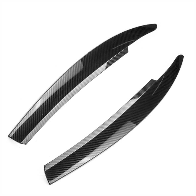 LUOWEINA 1 Paar glänzend schwarz/Carbonfaser-Frontscheinwerfer-Augenlid-Augenbrauen-Trimt passend for VW Scirocco R GTS 2008 2009 2010 2011 2012 2013–2017 Augenlider von Autoscheinwerfern(Carbon Fiber von LUOWEINA