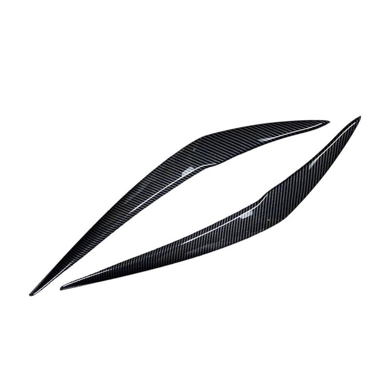 LUOWEINA 1 paar Auto Front Scheinwerfer Augenbraue Augenlid Abdeckung Zubehör Fit for BMW 1 Serie F20 Spät 118i 120i 2015 2016 2017 2018 2019 Augenlider von Autoscheinwerfern(Carbon Fiber) von LUOWEINA