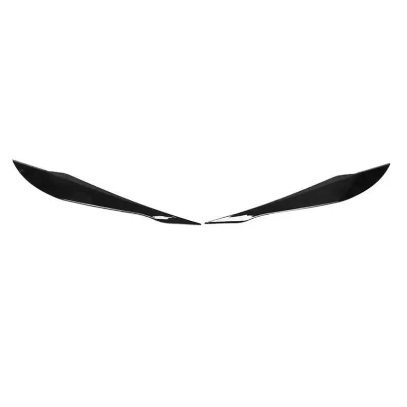 LUOWEINA 1 paar Auto Scheinwerfer Augenbraue Augenlid Abdeckung Fit for BMW 3 Serie F30 F31 2012-2018 Trim ABS fahrzeug Ersatz Augenlider von Autoscheinwerfern(Glossy Black) von LUOWEINA