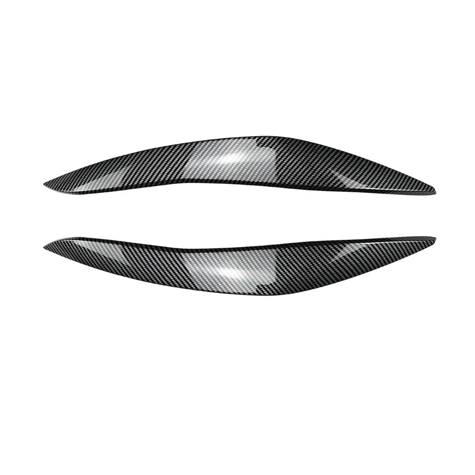 LUOWEINA 1 paar Scheinwerfer Augenbrauen Augenlider Trim Abdeckung Fit for BMW 5 Series F10 F11 2011-2014 Auto Aufkleber augenlider Trim Abdeckung Augenlider von Autoscheinwerfern(Carbon look) von LUOWEINA