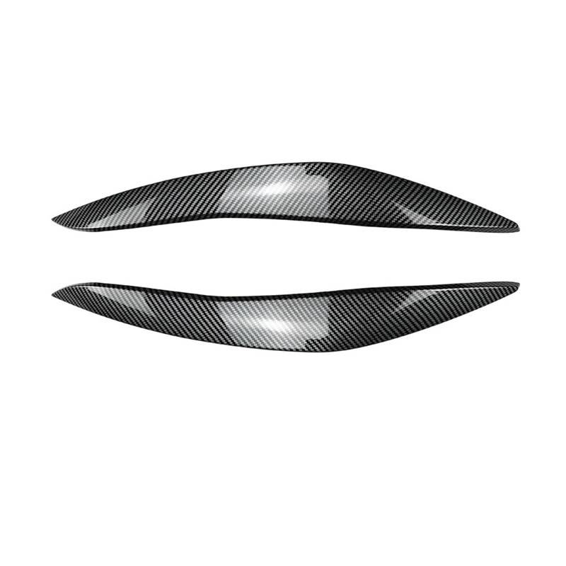 LUOWEINA 1 paar Scheinwerfer Augenbrauen Augenlider Trim Abdeckung Fit for BMW 5 Series F10 F11 2011-2014 Auto Aufkleber augenlider Trim Abdeckung Augenlider von Autoscheinwerfern(Carbon look) von LUOWEINA