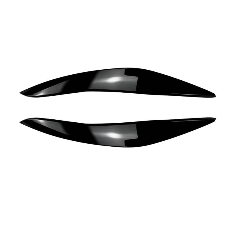 LUOWEINA 1 paar Scheinwerfer Augenbrauen Augenlider Trim Abdeckung Fit for BMW 5 Series F10 F11 2011-2014 Auto Aufkleber augenlider Trim Abdeckung Augenlider von Autoscheinwerfern(Glossy black) von LUOWEINA