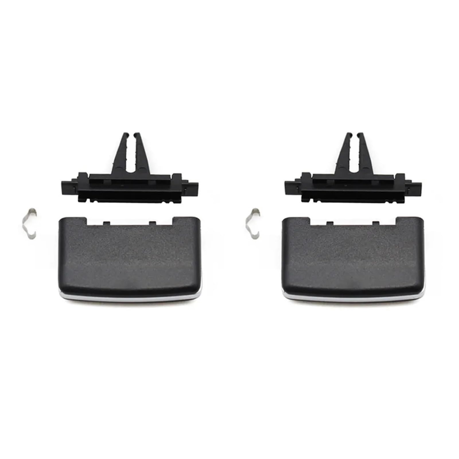 LUOWEINA 1PC 2PCS 4PCS Auto Front AC Air Vent Grille Tab Clip, Passend for C, w204 C180 C200 C260 GLK Slider Outlet Reparatur Kit Auto-Klimaanlagen-Lüftungsgitter(2PCS) von LUOWEINA